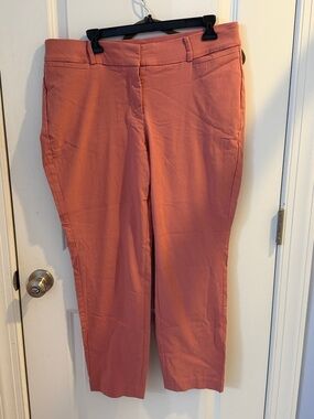 Lane Bryant Dusty Rose Straight-Leg Pants